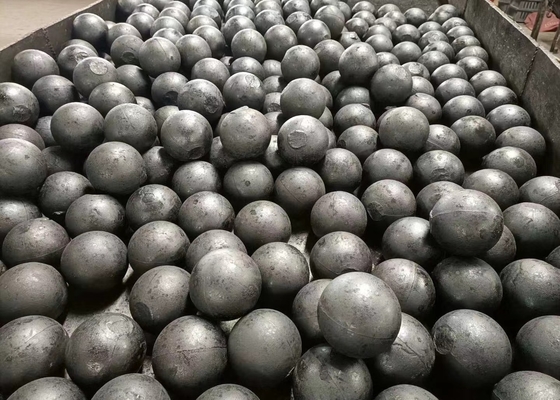 Medios de molienda de acero forjado de alto manganeso 65 70 75 80 mm Bolas de hierro fundido para molino de bolas