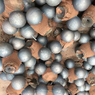 Medios de molienda de acero forjado de alto manganeso 65 70 75 80 mm Bolas de hierro fundido para molino de bolas