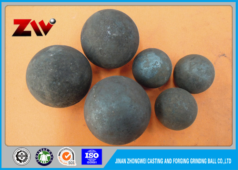Bolas del molino de bola del uso HRC 60-68 de la planta del cemento, medias bolas de pulido forjadas