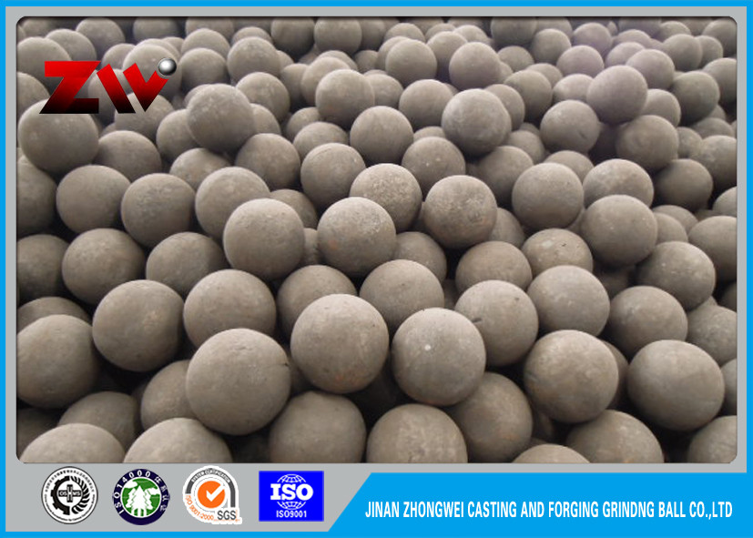 Bolas de acero de pulido de la rotura del mineral bajo de la tarifa B3, medios de pulido industriales del molino de bola
